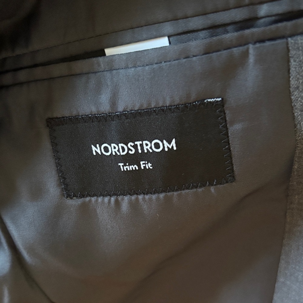 Nordstrom Charcoal Suit for Men 36S Trim Fit - Pant 30W 28L - Picture 2 of 10